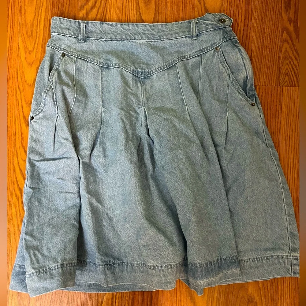 Free People - NWOT Matching Set Scout Denim Skirt & Vest - Coord Sets Size 10